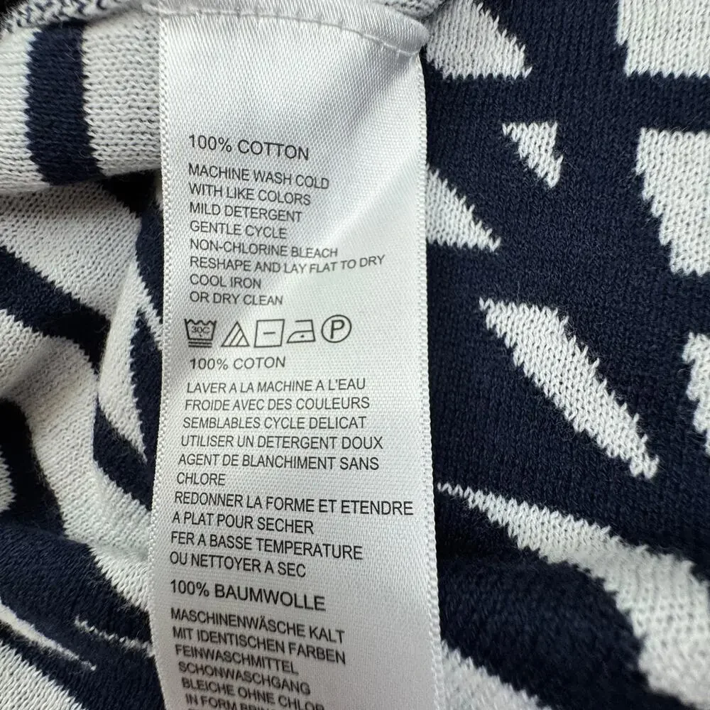Tommy Bahama Super Soft Lightweight Cotton Tropical Stripe Print Top Women's S - Picture 4 of 4